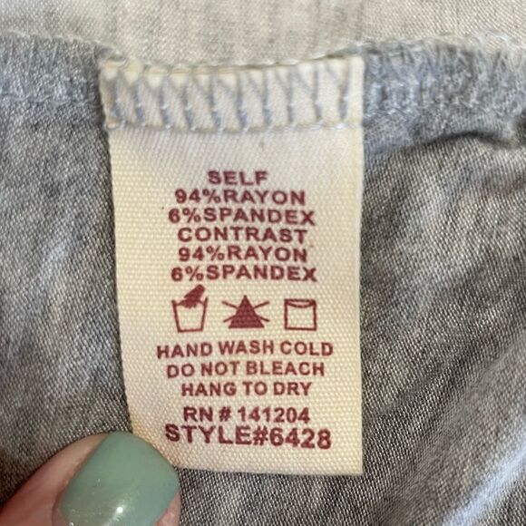 Hem & Thread Strip T-shirt Tank Top Dress Medium - Picture 5 of 6